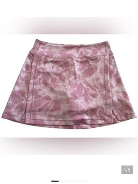 Athleta goal getter Pink marble Patterned Mini Skirt